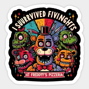 I Survived Five Nights at Freddy's Pizzeria Sticker